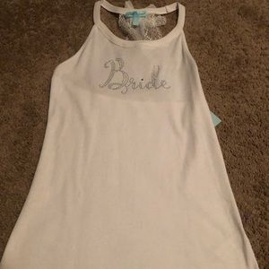 Bride Tank Top Betsy Johnson